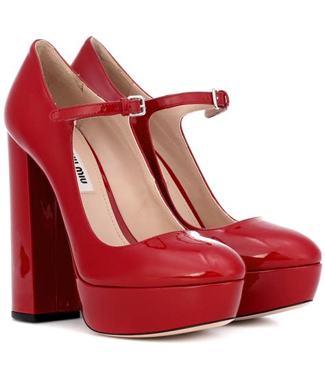 miu miu mary jane red